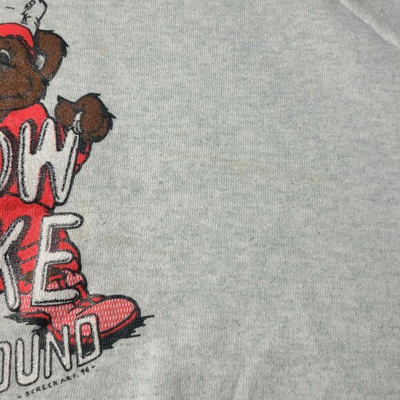 Vintage 90’s Fruit of the Loom Big Teddy Bear Graphic Ad Sweatshirt Men's 2XL - Picture 9 of 11